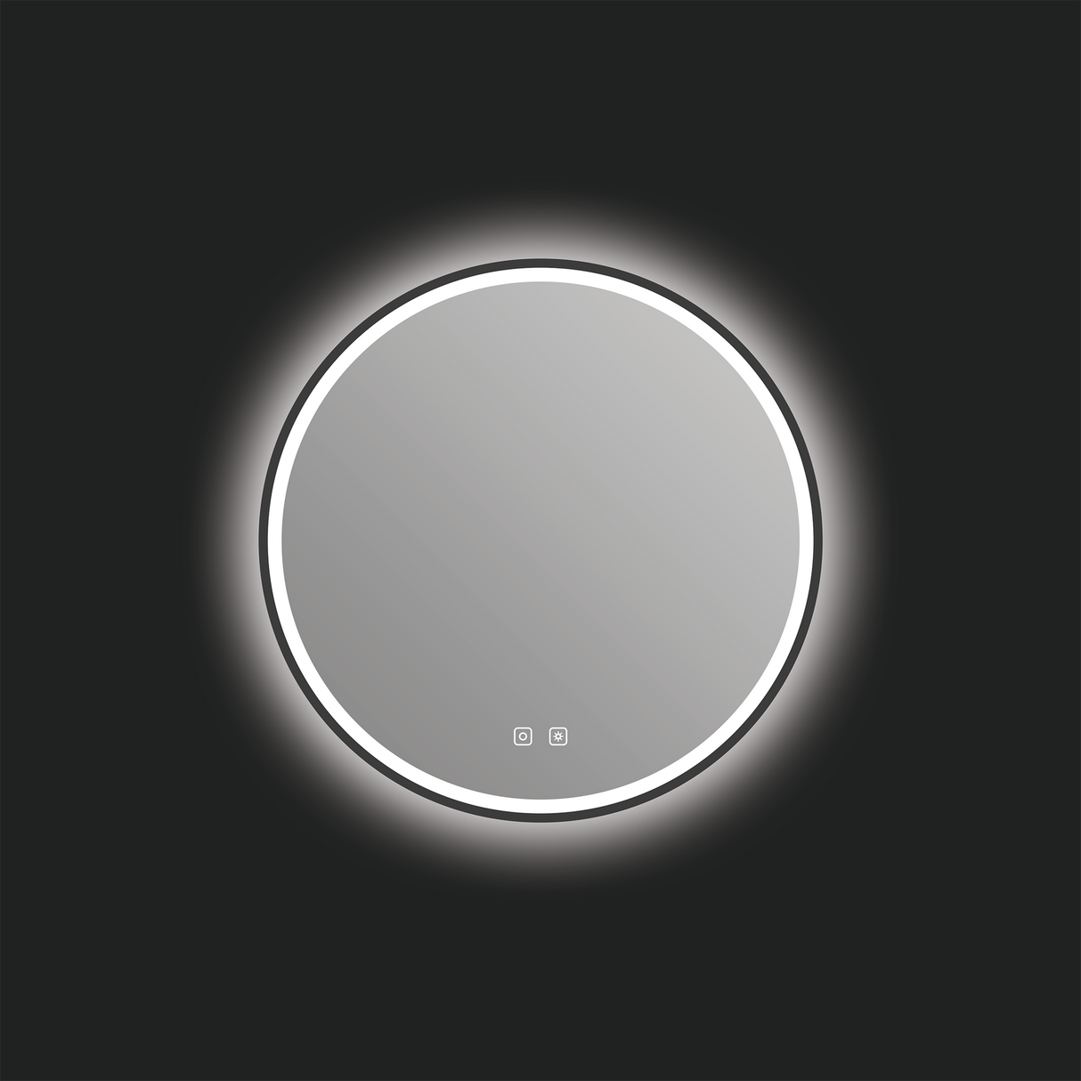 Denver LED Mirror in Matte Black
