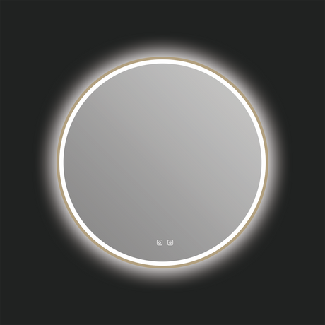 Denver LED Mirror in Brushed Bronze