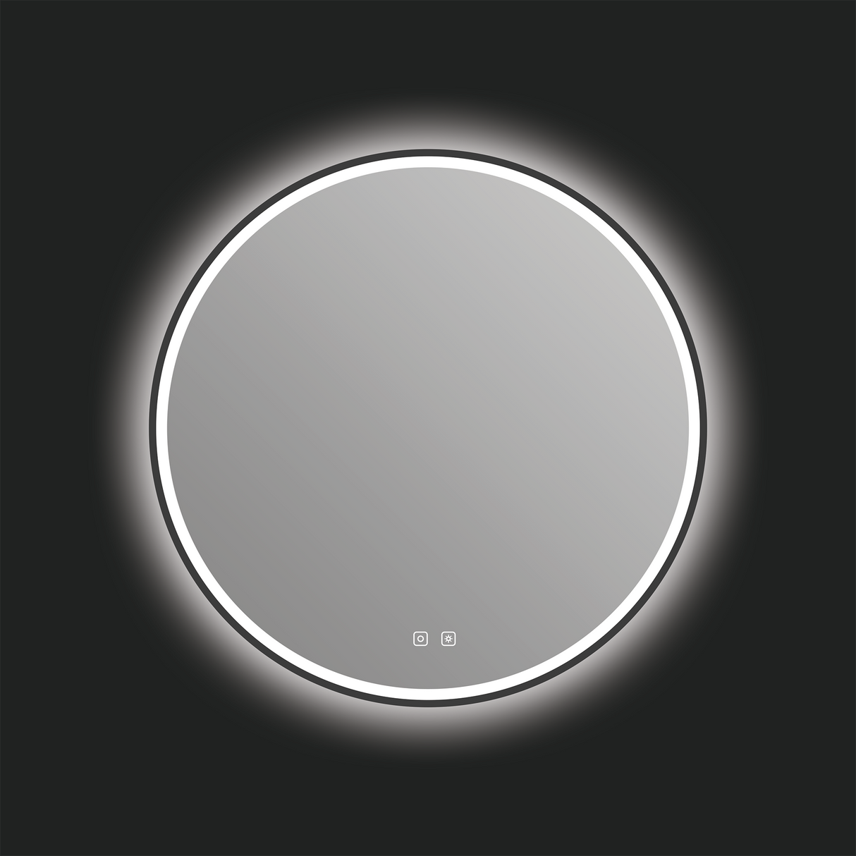 Denver LED Mirror in Matte Black