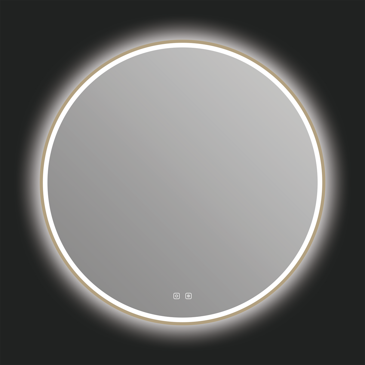Denver LED Mirror in Brushed Bronze