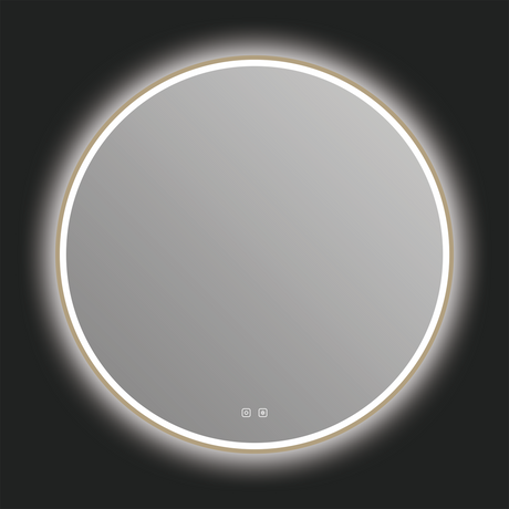 Denver LED Mirror in Brushed Bronze