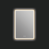 Eden LED Mirror in Brushed Gold
