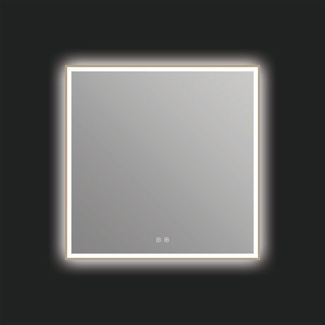 Eden LED Mirror in Brushed Bronze