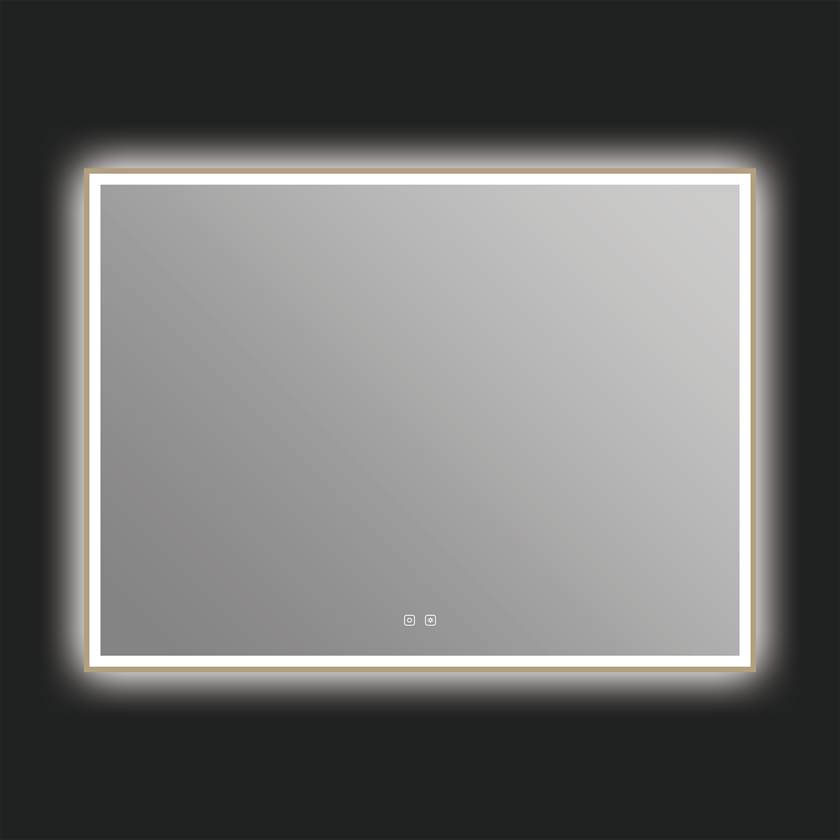 Eden LED Mirror in Brushed Bronze