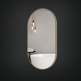 Morgan Non-Lit Mirror in Brushed Bronze