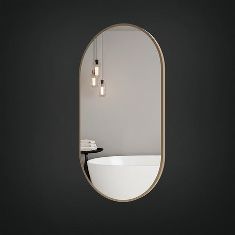Morgan Non-Lit Mirror in Brushed Bronze