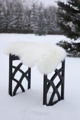 Shower Stool With Designer Cutouts
