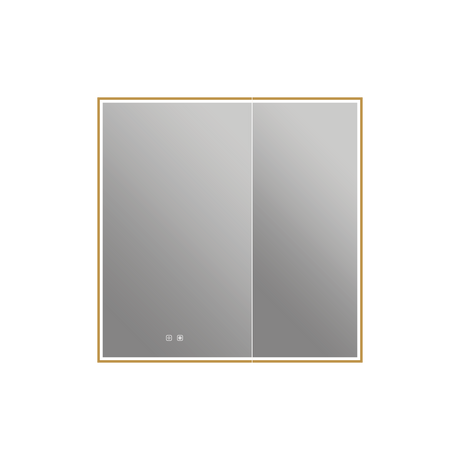 Nova Medicine Cabinet in Brushed Gold