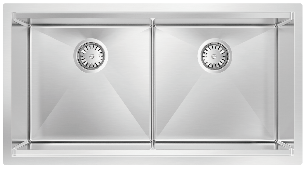 Integrato 34" 50/50 Double with glass cover(s) & roll-out drying mat