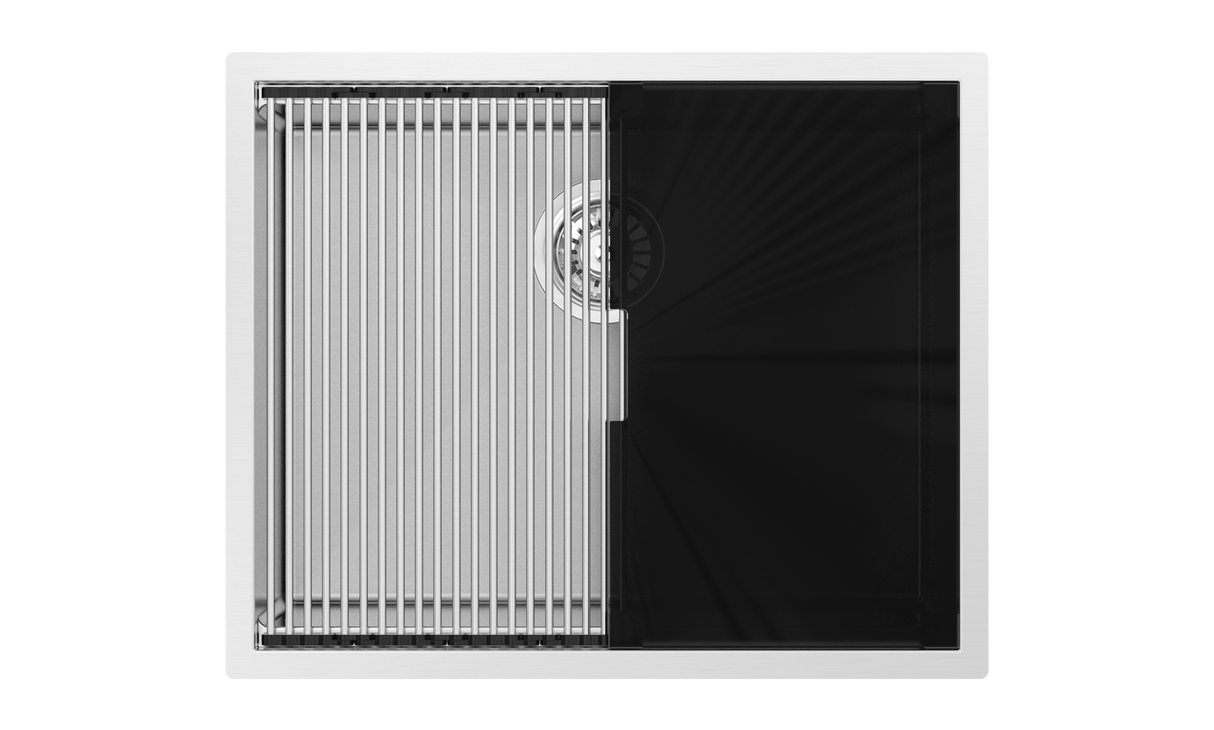 Integrato 22" Single with glass cover(s) & roll-out drying mat
