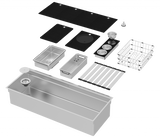Integrato Q 44" 2-Tier Workstation Sink + Accessories Kit