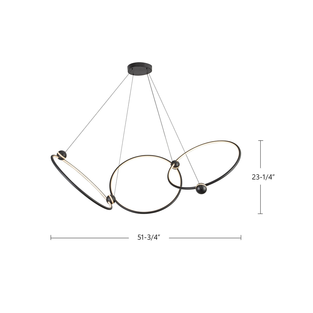 Kuzco Isho 3 Head Chandelier