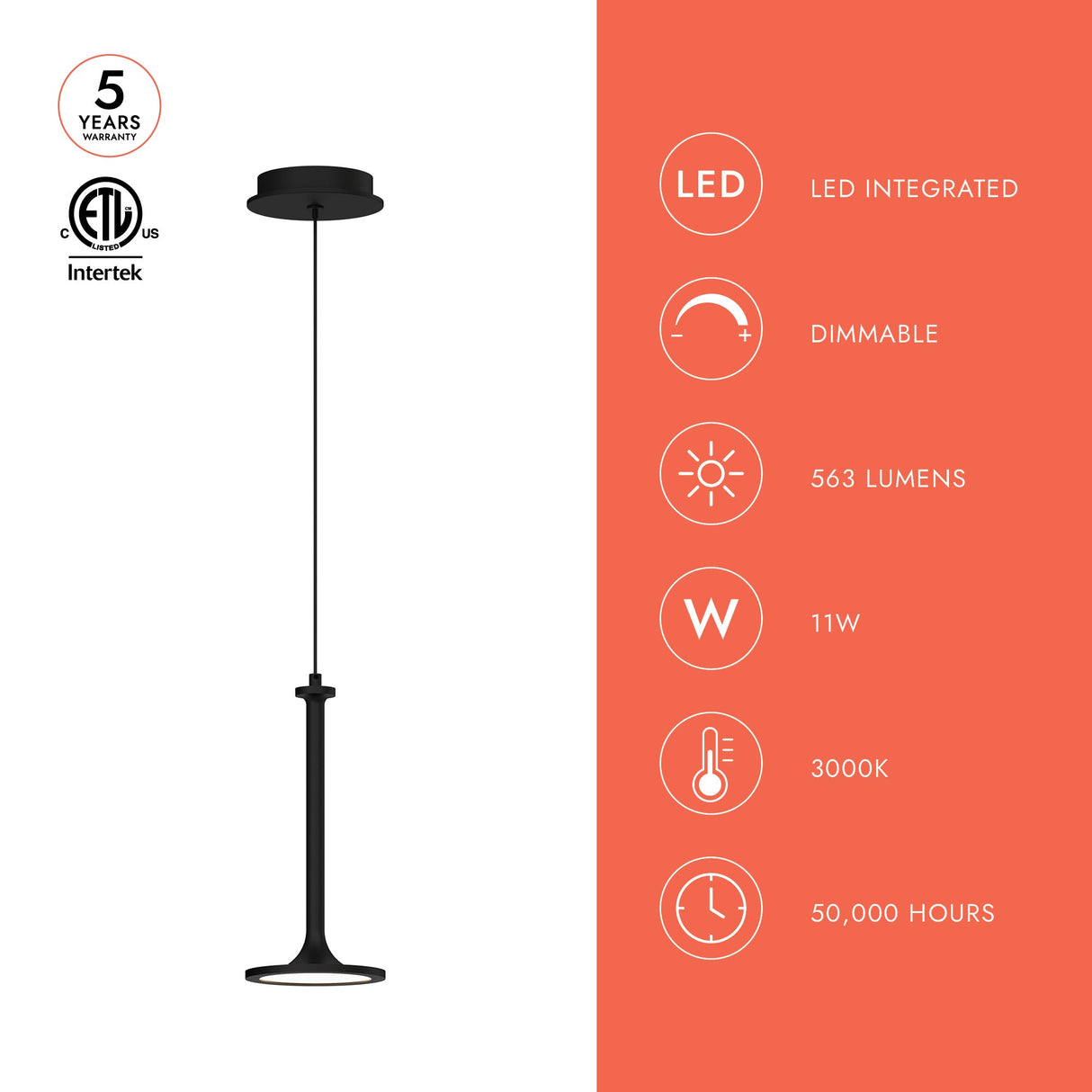 Alora Mood Issa 6-in Pendant