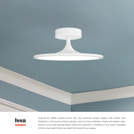 Alora Mood Issa 12-in Semi-Flush Mount