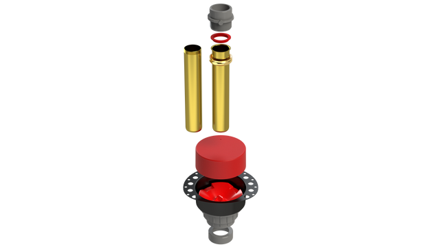 FRZERO FR PVC Island Tub Drain® Testable Rough-in for Freestanding Tubs (ITD25)