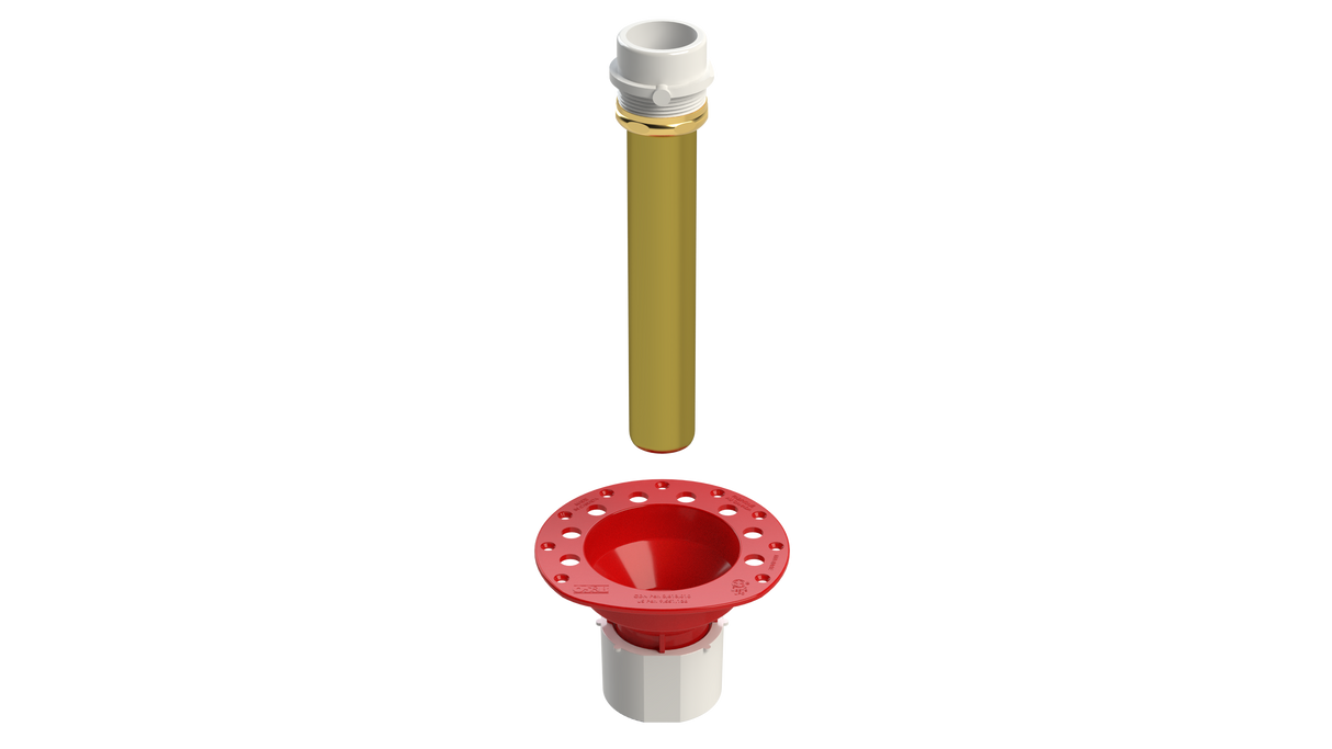 1 Piece PVC Island Tub Drain® Testable Rough-in for Freestanding Tubs (ITD51)