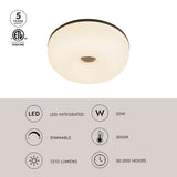 Kuzco Jada 12-in Flush Mount