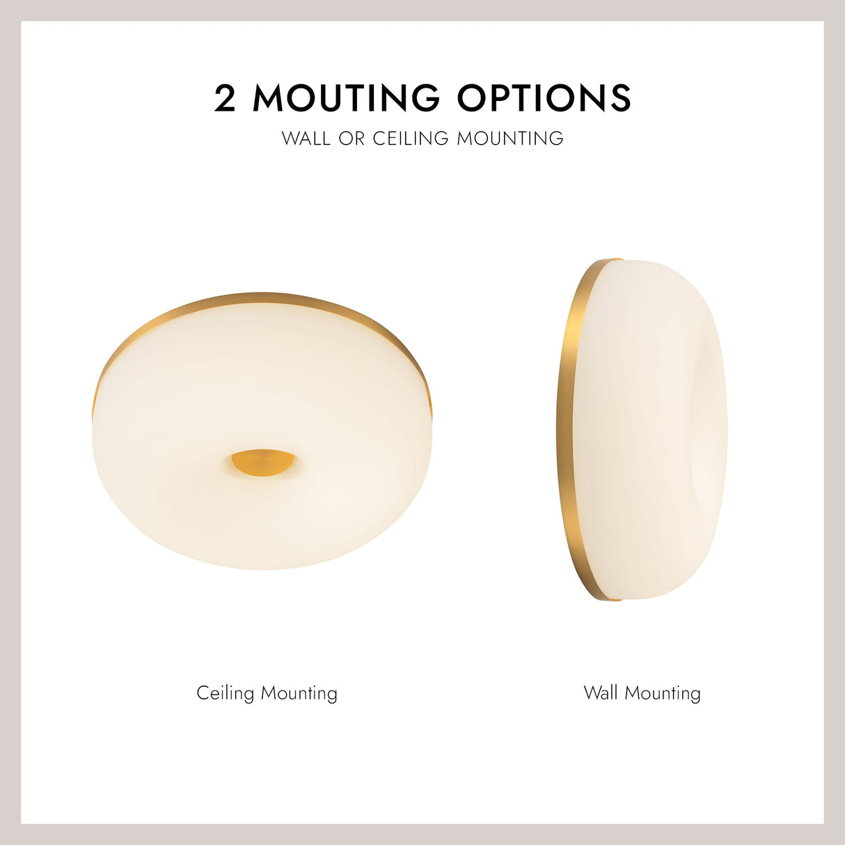 Kuzco Jada 12-in Flush Mount