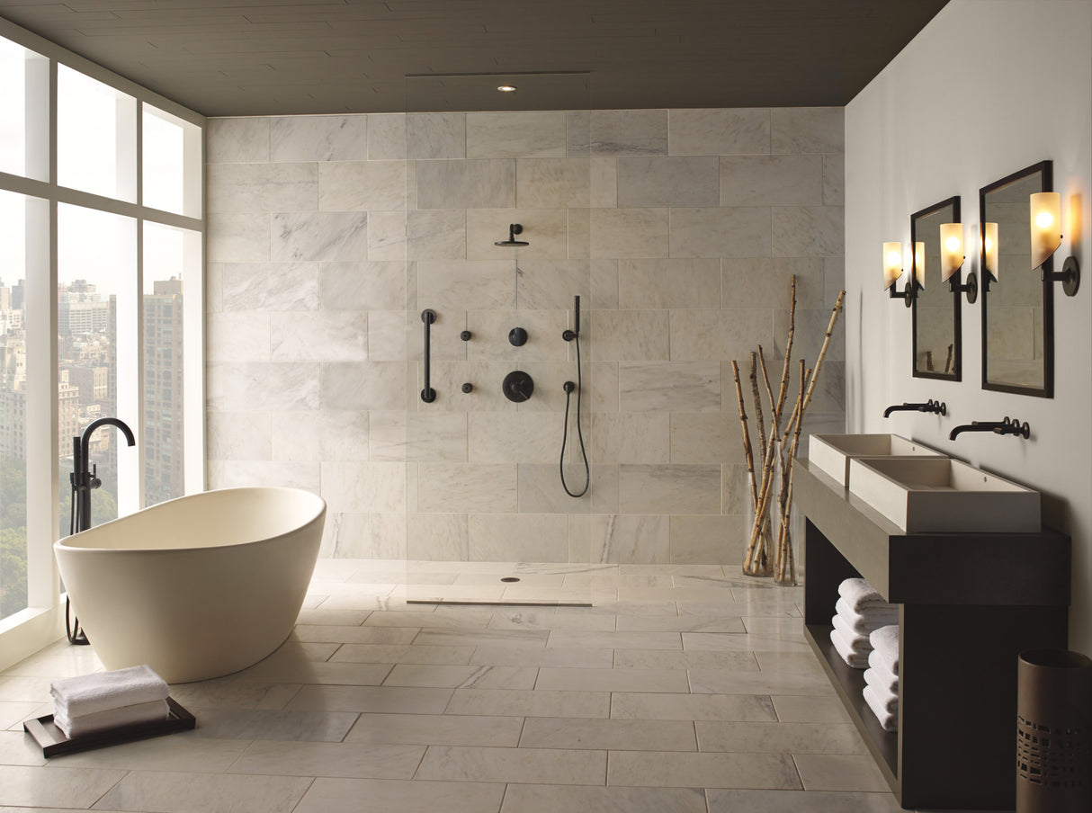 Jason Wu for Brizo Two-Handle Wall Mount Lavatory Faucet - Less Handles