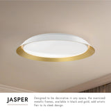 Kuzco Jasper 23-in Flush Mount