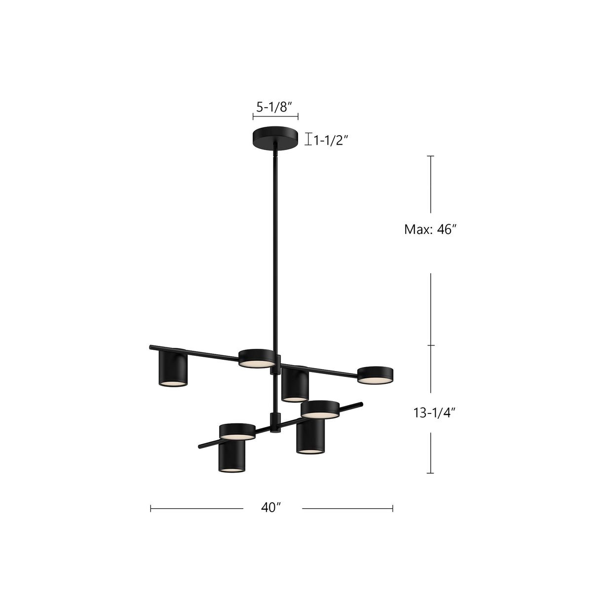 Kuzco Jayden 40-in Chandelier
