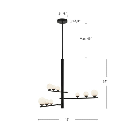 Kuzco Cypress 3 Head Chandelier