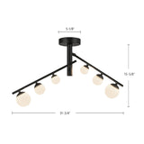 Kuzco Cypress 2 Head Semi-Flush Mount