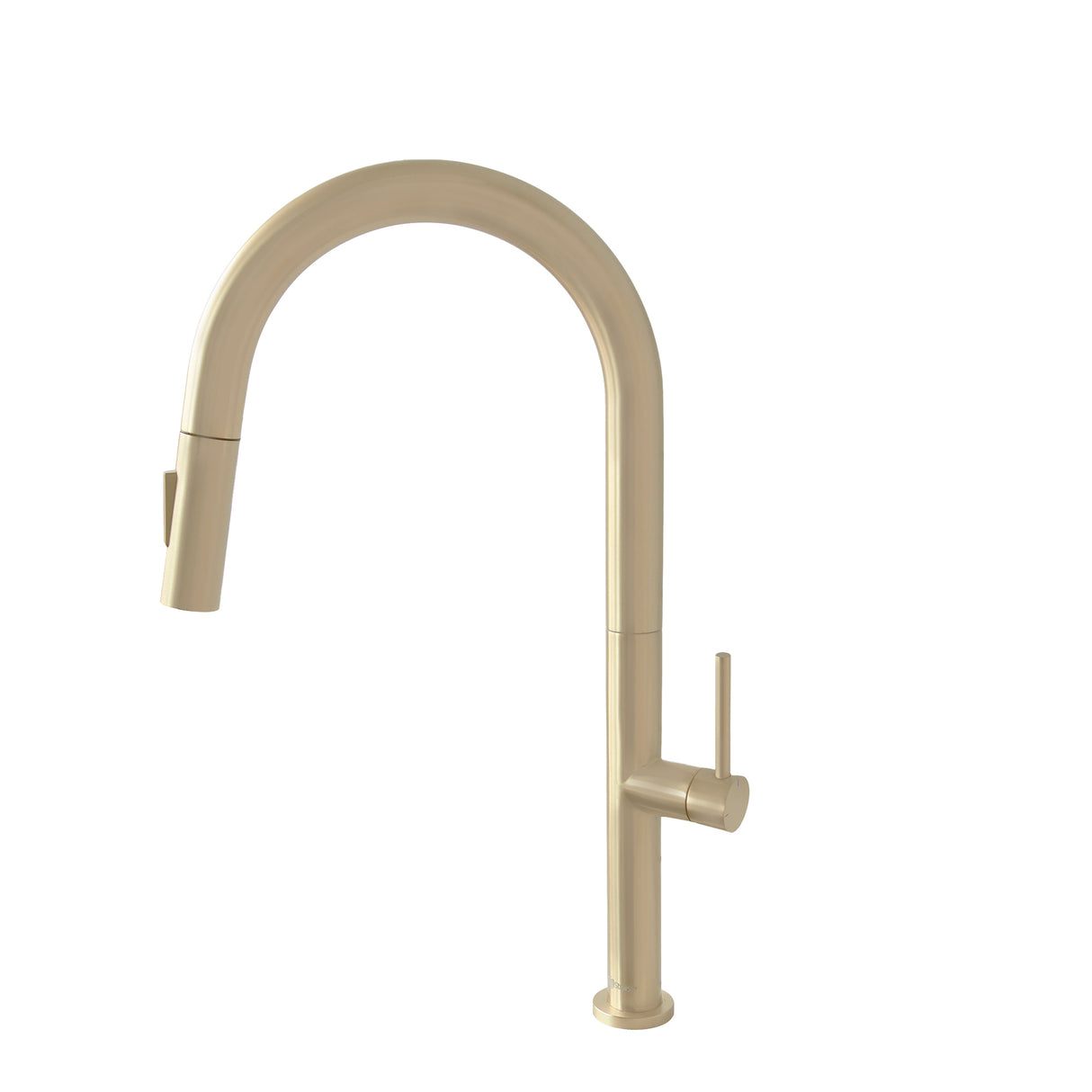 Catania Single Handle Brushed Gold Pull Down Kitchen Faucet