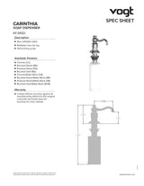 CARINTHIA SOAP DISPENSER