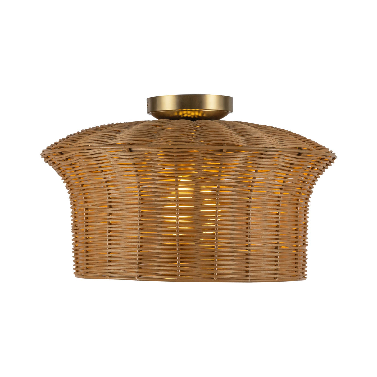 Alora Mood Kai 16-in Semi-Flush Mount