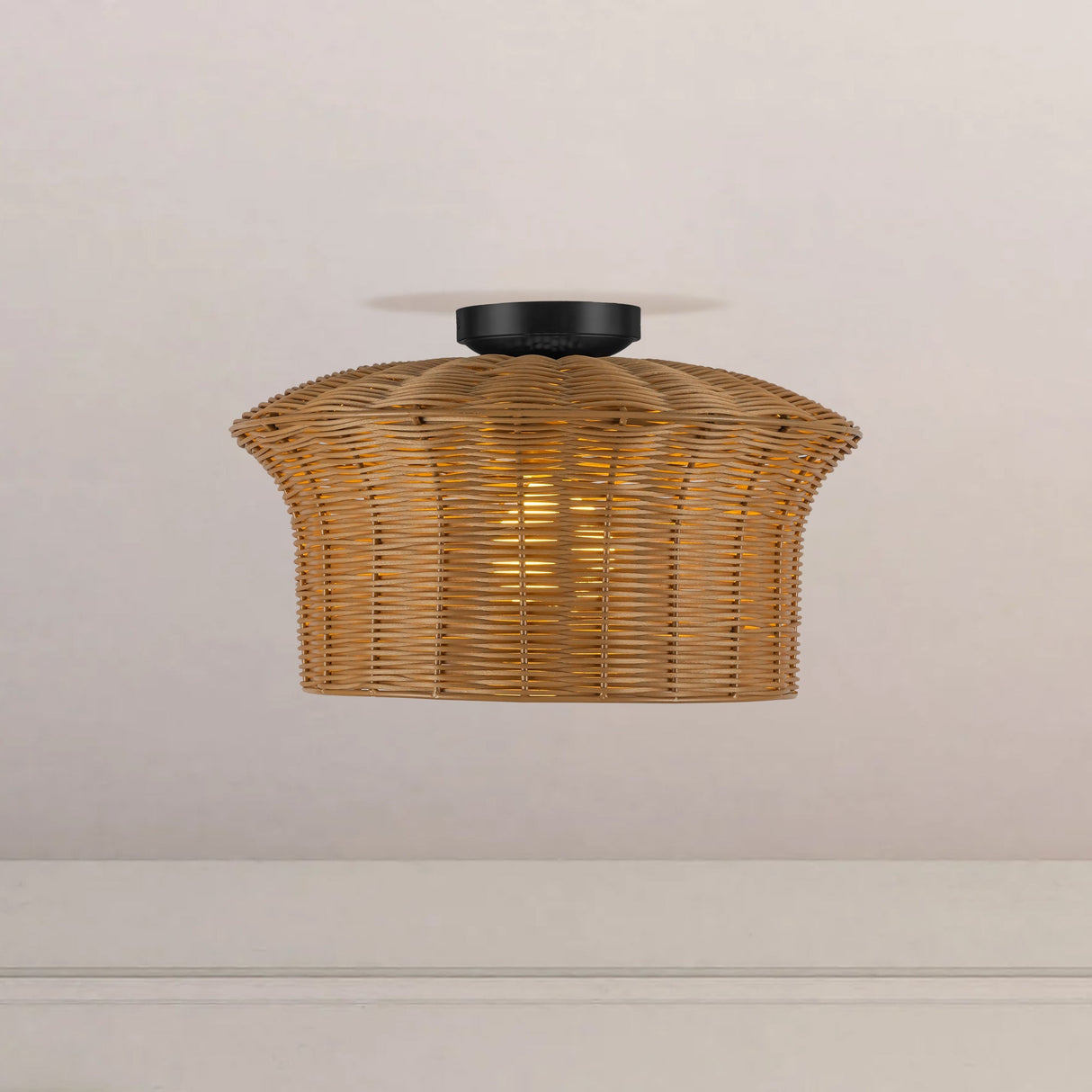 Alora Mood Kai 16-in Semi-Flush Mount