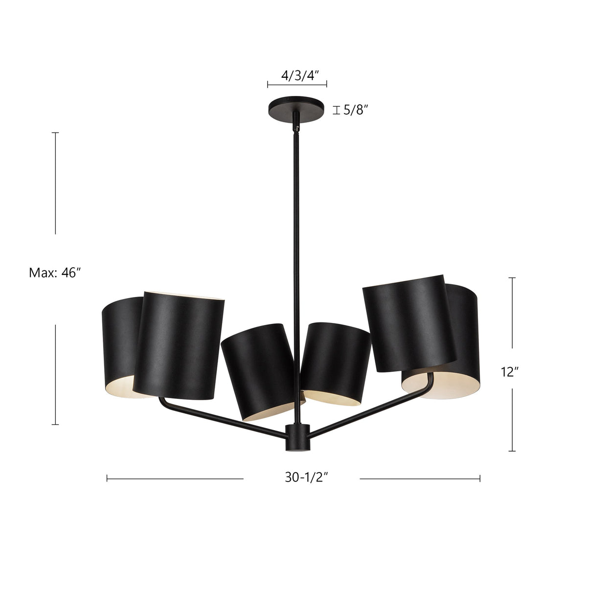Kuzco Keiko 30-in Chandelier