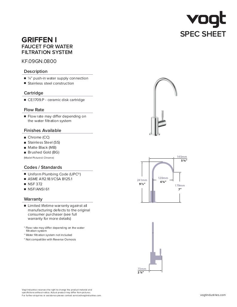 GRIFFEN WATER DRINKING FAUCET