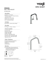 DRAVA 13" BAR/PREP FAUCET