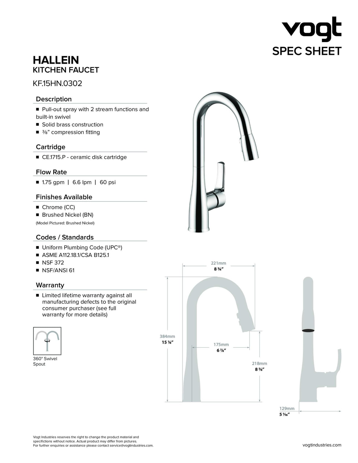 HALLEIN KITCHEN FAUCET