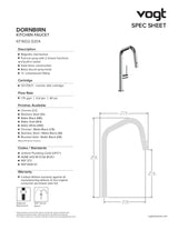 DORNBIRN 16" KITCHEN FAUCET