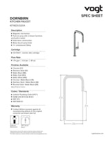 DORNBIRN 16" KITCHEN FAUCET