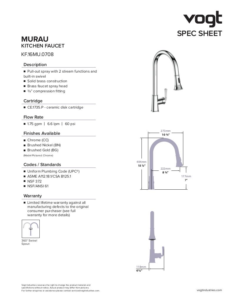 MURAU KITCHEN FAUCET