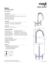 ZEHN BRIDGE KITCHEN FAUCET