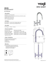 ZEHN BRIDGE KITCHEN FAUCET