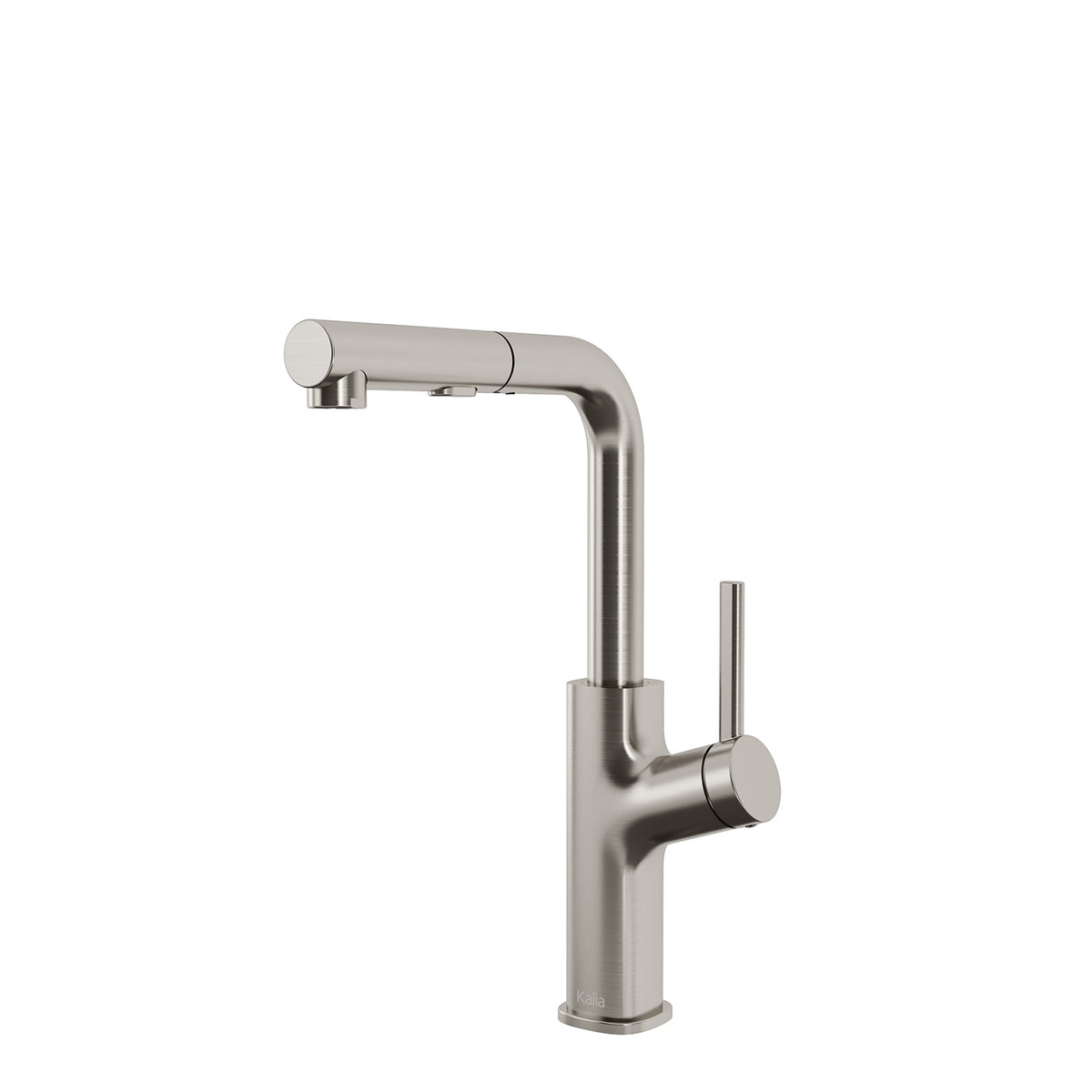 Kalia MASIMO surfer pull-out kitchen faucet angled view of spout and lever