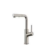 Kalia MASIMO surfer pull-out kitchen faucet angled view of spout and lever