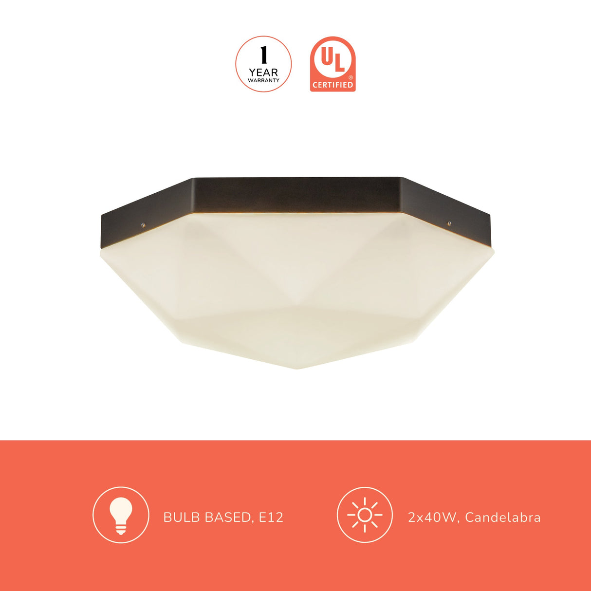Alora Mood Krysta 12-in Flush Mount