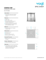 VIENNA 16R - 17"x17"x10" WITH STRAINER AND BOTTOM GRID