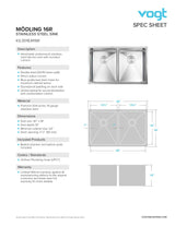 MODLING 16R - 30"x18"x10" WITH STRAINERS AND BOTTOM GRIDS