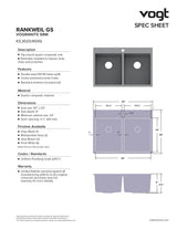 RANKWEIL GS TOPMOUNT VOGRANITE 30"x20"x9"