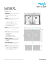 RANKWEIL 18R - 30"x20"x9" WITH STRAINERS AND BOTTOM GRIDS