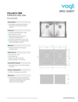VILLACH 18R - 32"x18"x10" WITH STRAINERS AND BOTTOM GRIDS