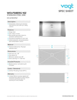 WOLFSBERG 16Z - 32"x18"x10" WITH STRAINER