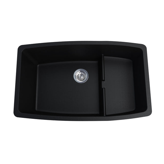 Clyde Granite Sink with Colander Black